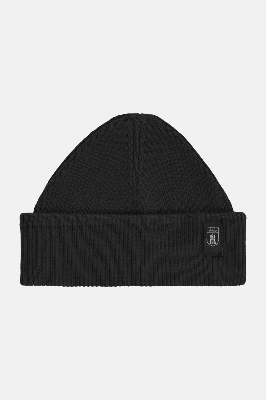 Matrosen Docker Beanie Schwarz