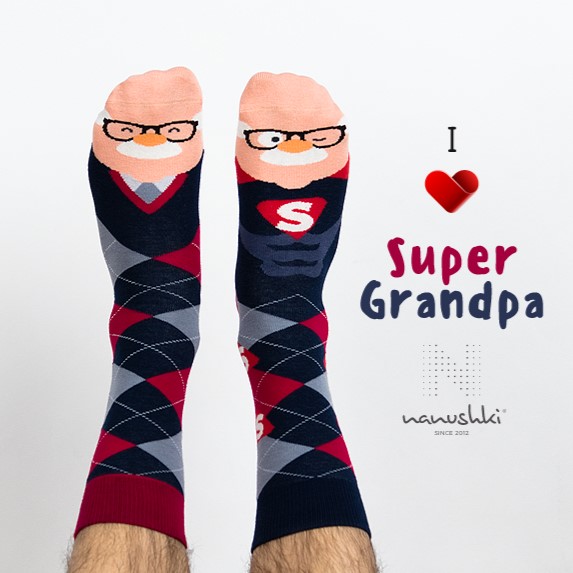 super grandpa socken von nanushki