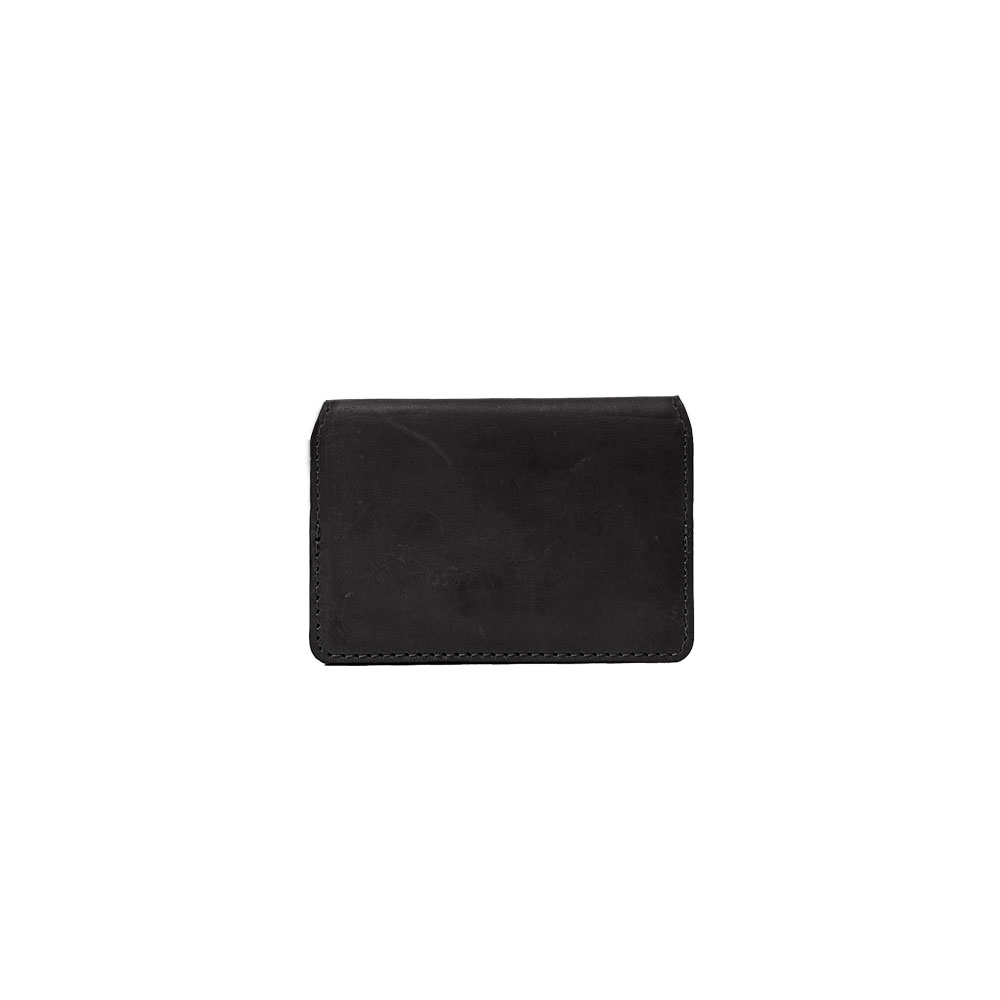 Cassie's Cardcase - aufklappbares Kartenetui in Schwarz aus Eco-Leder von O My Bag
