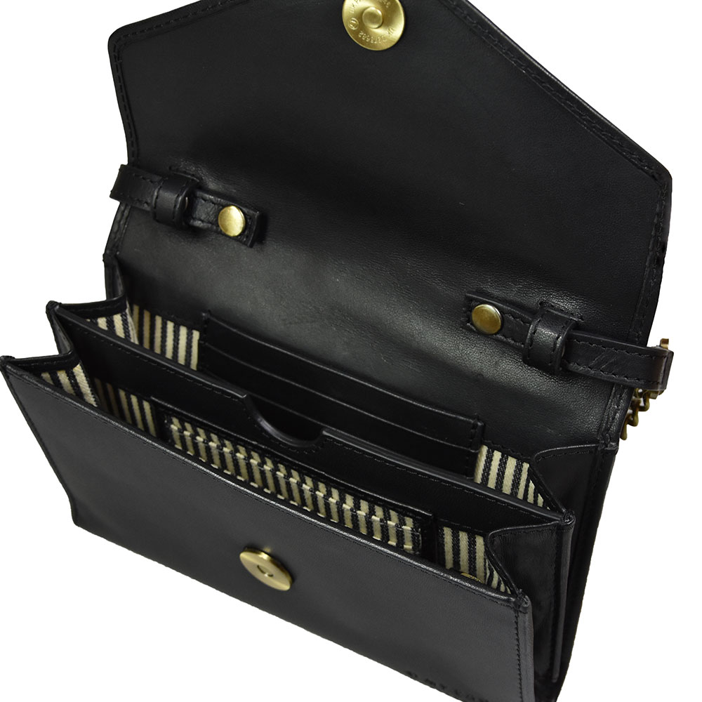 schwarze Handtasche Josephine von O My Bag - Innenansicht