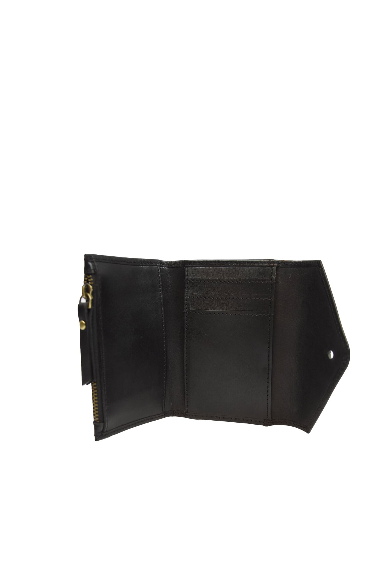 schwarze kleine Ledergeldbörse "Josie's Purse" von O my Bag - Detailansicht Kartenfächer
