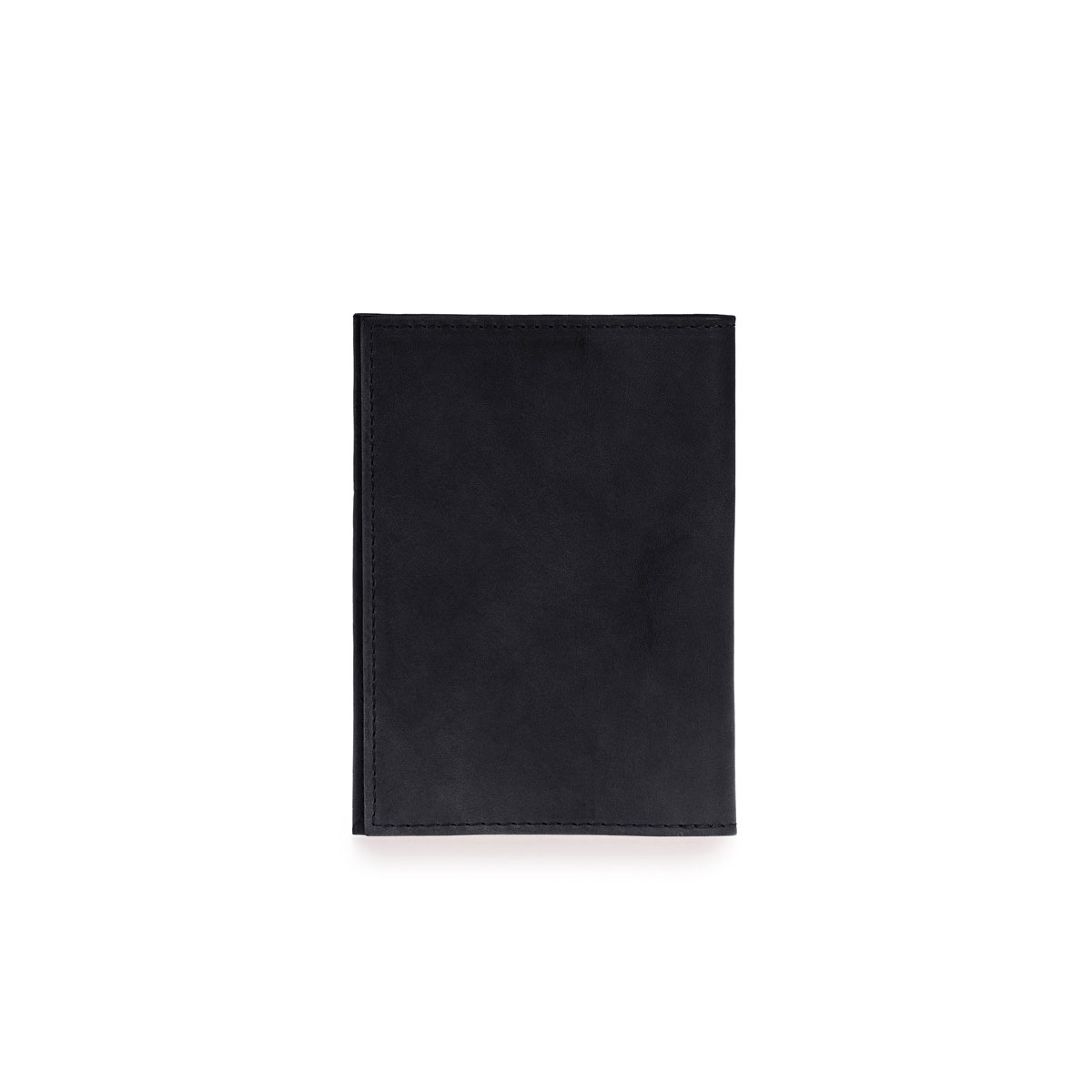 schwarzes Lederetui mit Kartenfächern für Reisepass, Mutterpass oder als Portemonnaie von O My Bag