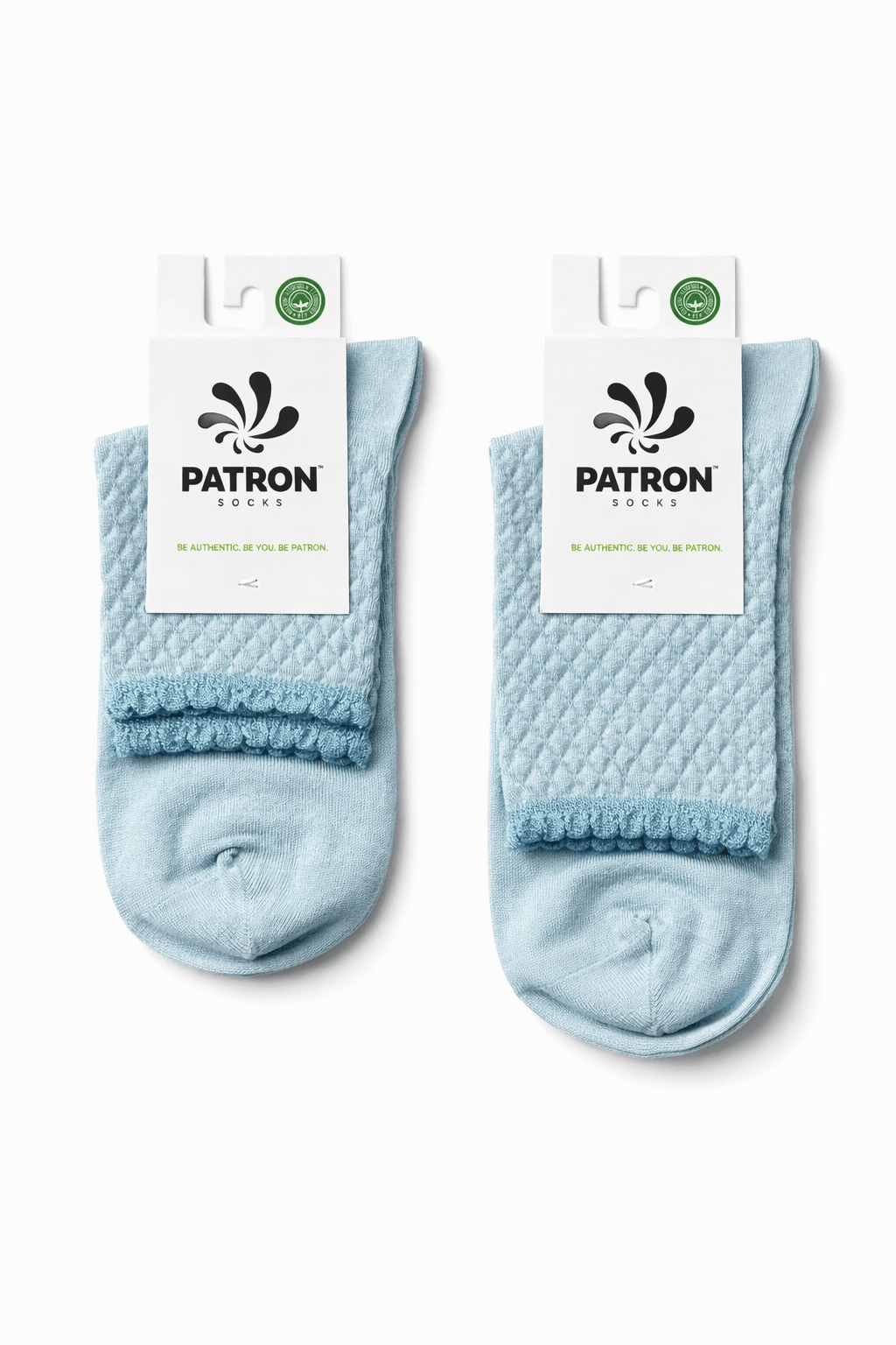 Patron Socks Chérie Glow in mint aus Baumwolle