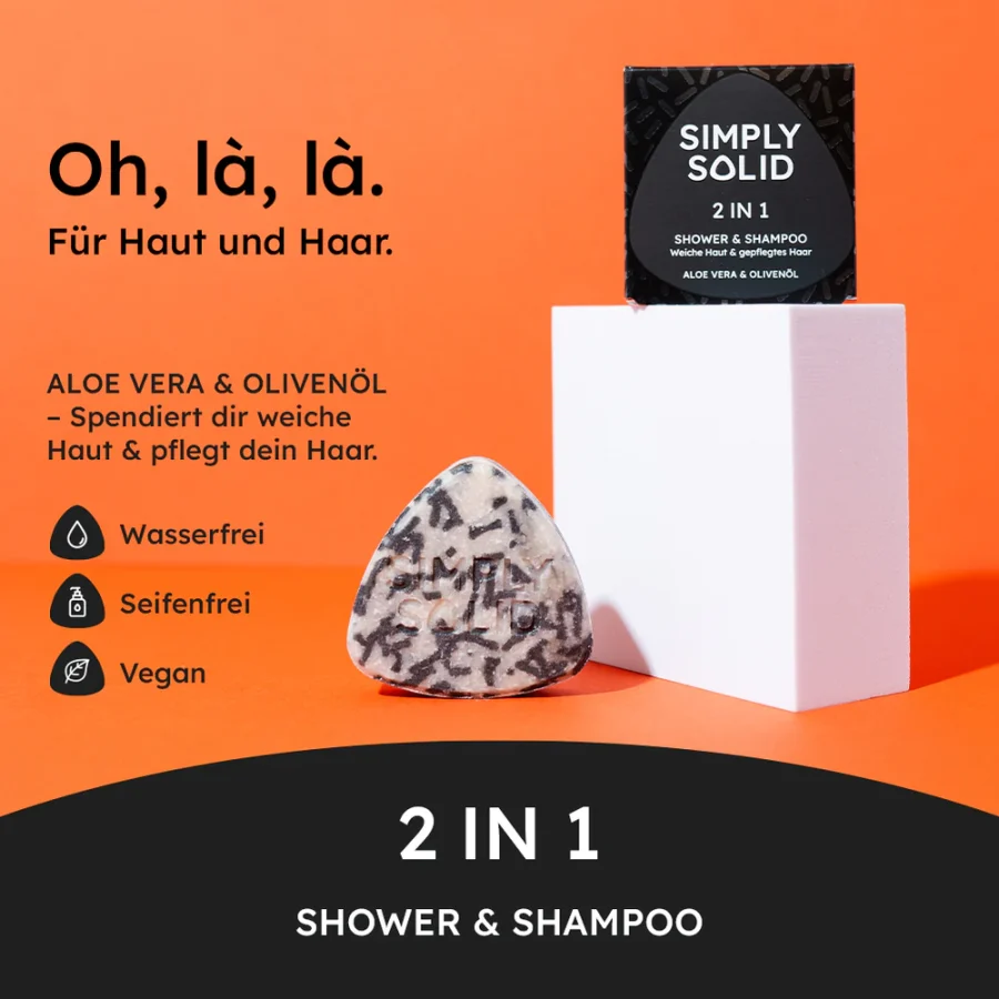 2 in 1 Shower & Shampoo von Simply Solid – Bild 4