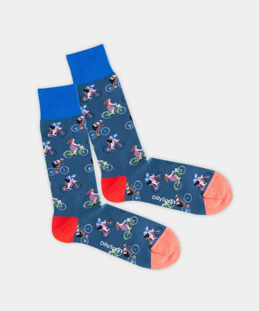 Blue Bike Socken von DillySocks
